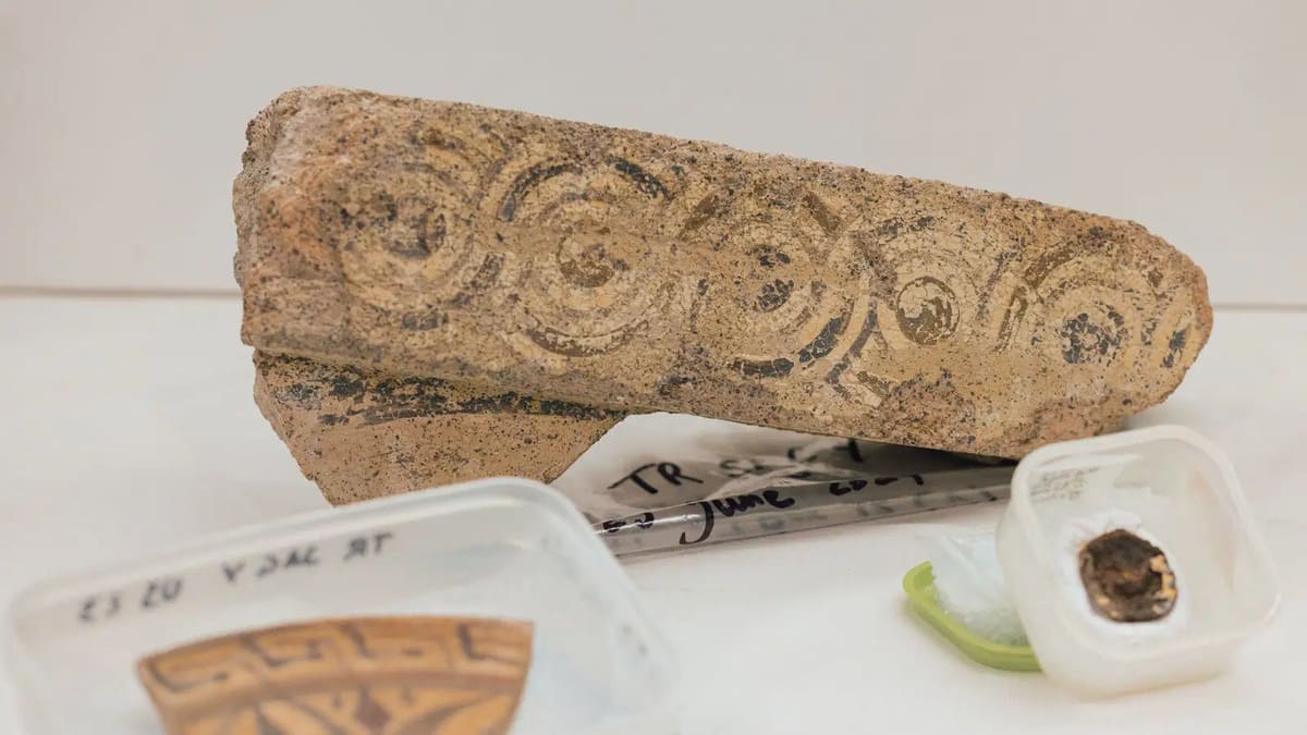 Some of the objects found near the area