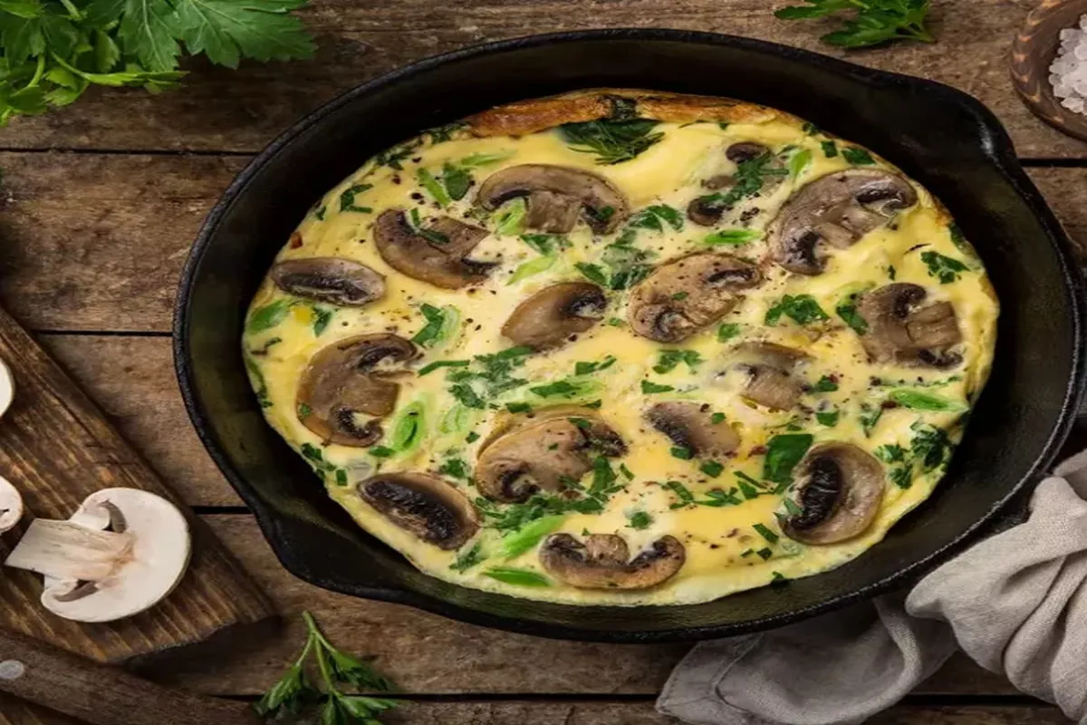 Omelette aux champignons