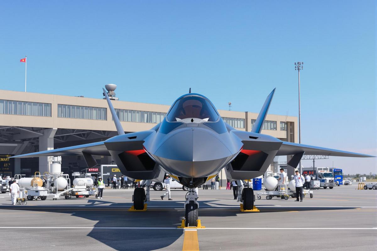 Cet engin va redéfinir la puissance aérienne : le mystérieux avion de chasse de 6e génération enfin dévoilé au sol, un spectacle saisissant qui défie l’imagination