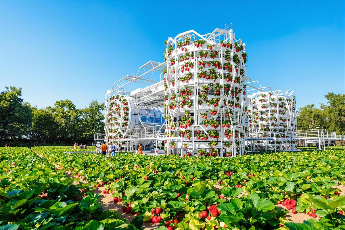 Ils ont osé faire pousser des fraises dans les airs : Dyson bouleverse l’agriculture moderne avec sa ferme verticale futuriste et écologique