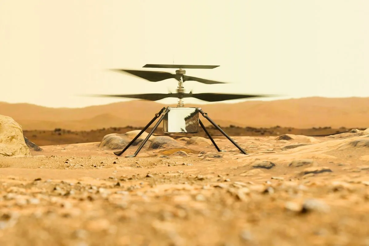 Un drone capte un phénomène jamais vu sur Mars